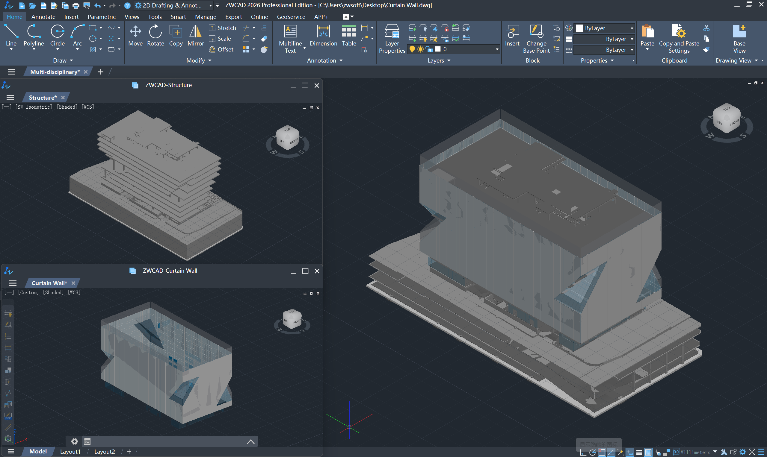Μοντέλο RVT που έχει εισαχθεί στο ZWCAD — EASYCAD