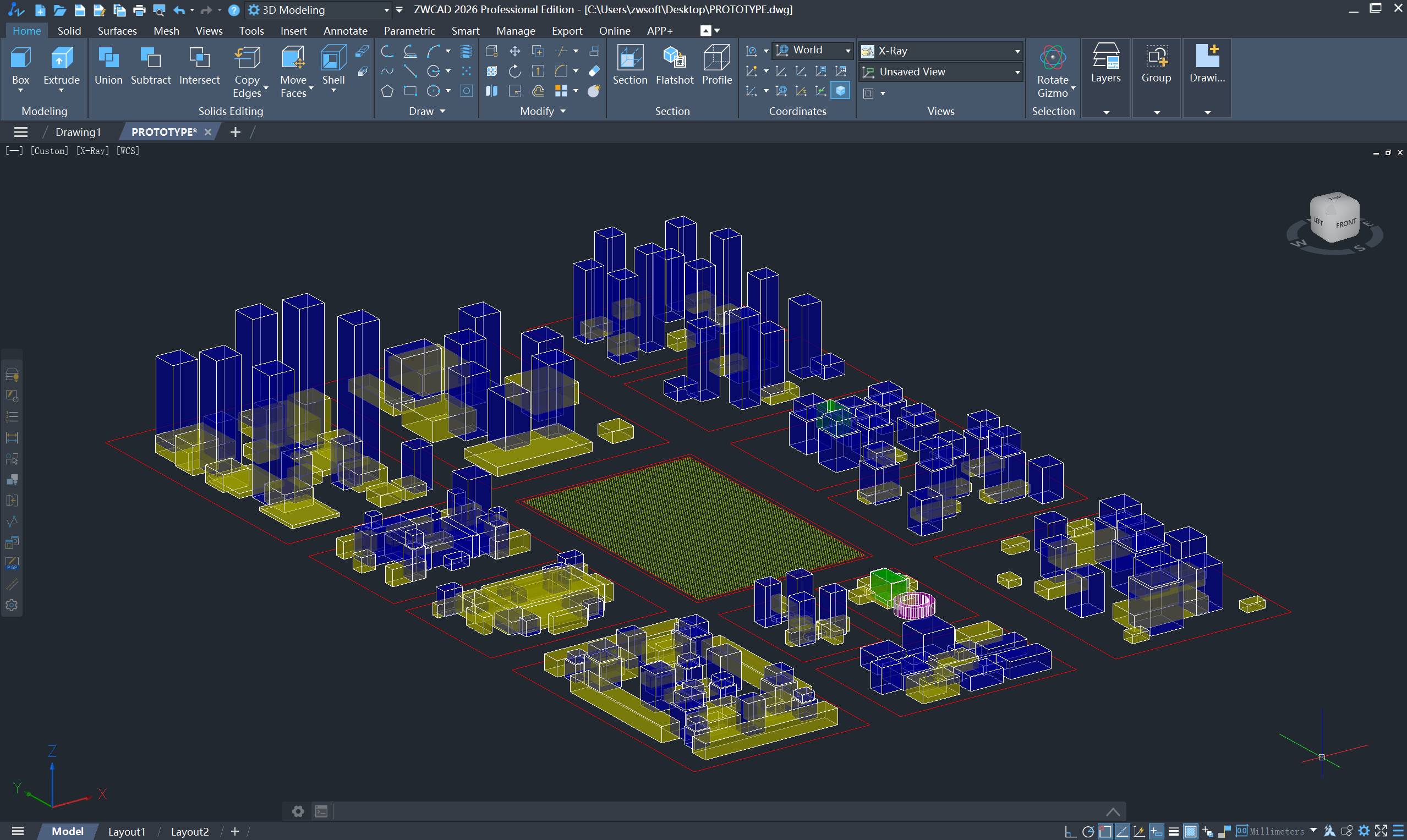 Ροή εργασίας αρχικής σχεδίασης στο ZWCAD — EASYCAD
